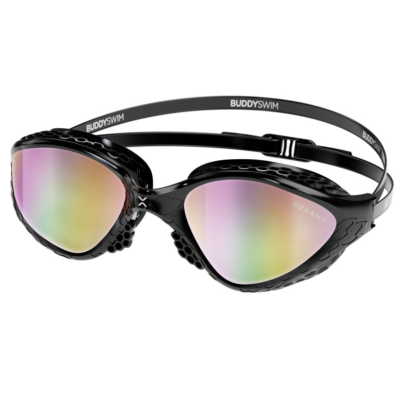 Buddyswim OzeanX Black Iridium Mirror con lentes espejadas y montura negra