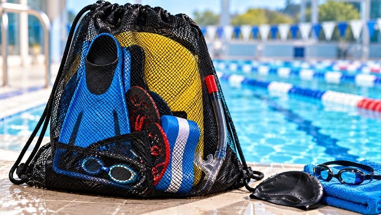 Las mejores bolsas de rejilla para natación a examen